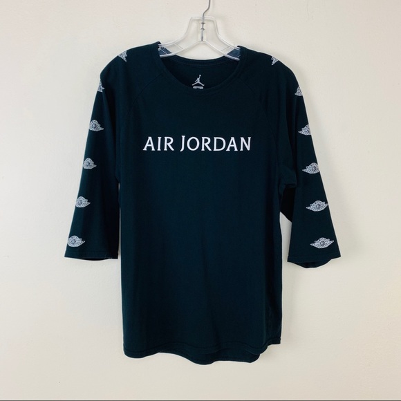 Jordan Other - Michael Jordan Wings Logo 3/4 Sleeve Shirt Medium